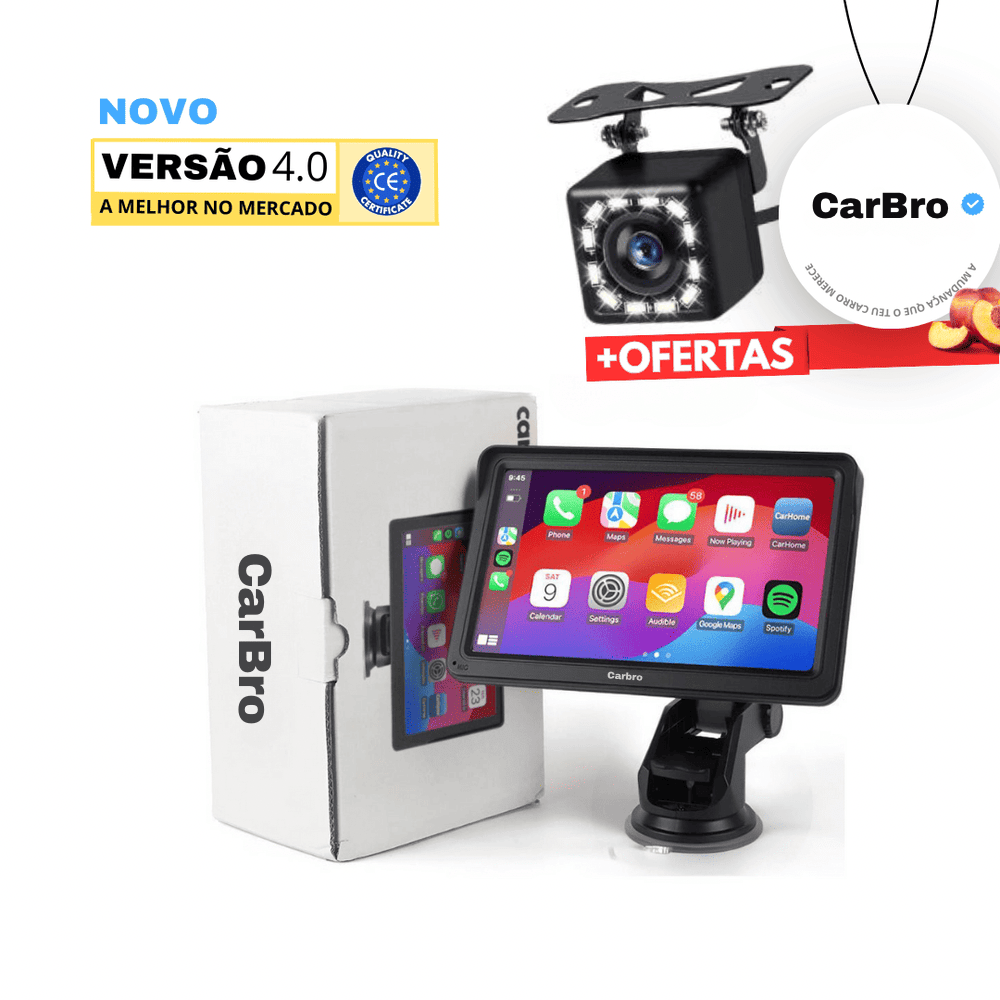 CARBRO™+ CÂMERA DE VISUALIZAÇÃO TRASEIRA GRATUITA